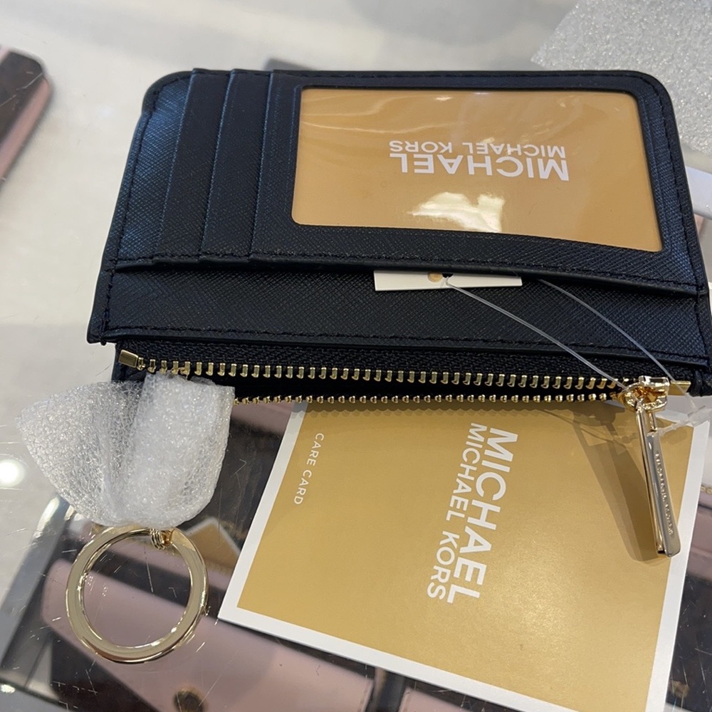 Michael Kors Jet Set Travel Small Leather Top Zip Coin Pouch With ID - Picture 4 of 11